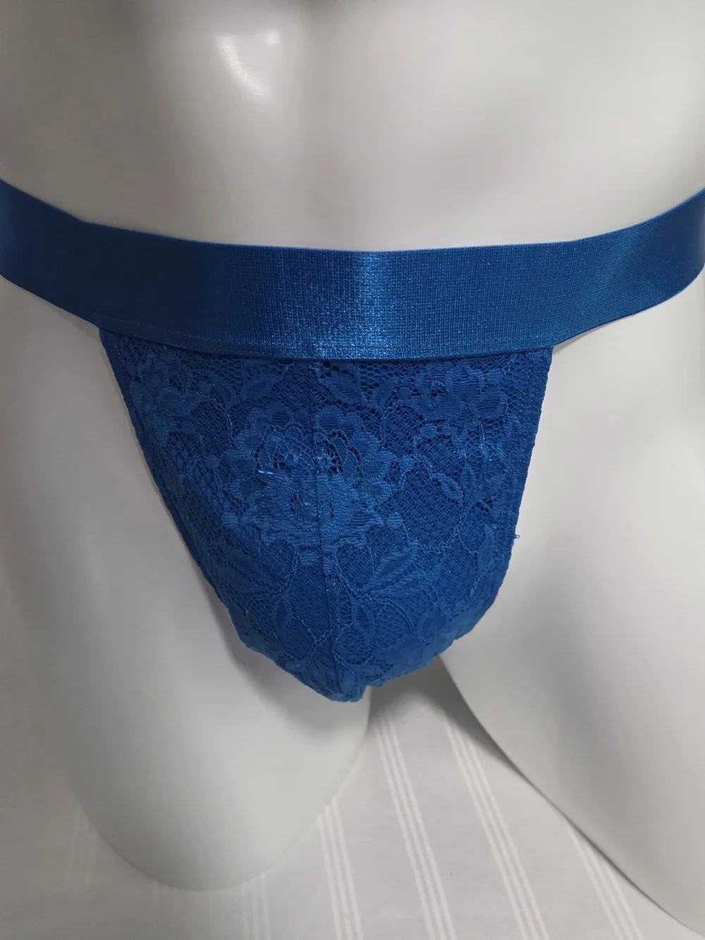 Cosabella Electric Blue Lace Men's Thong